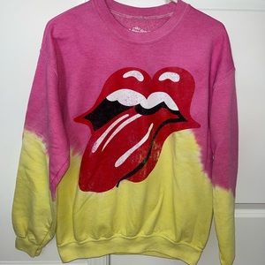 Urban Outfitters Women’s Rolling Stones Tie-Dye Crewneck